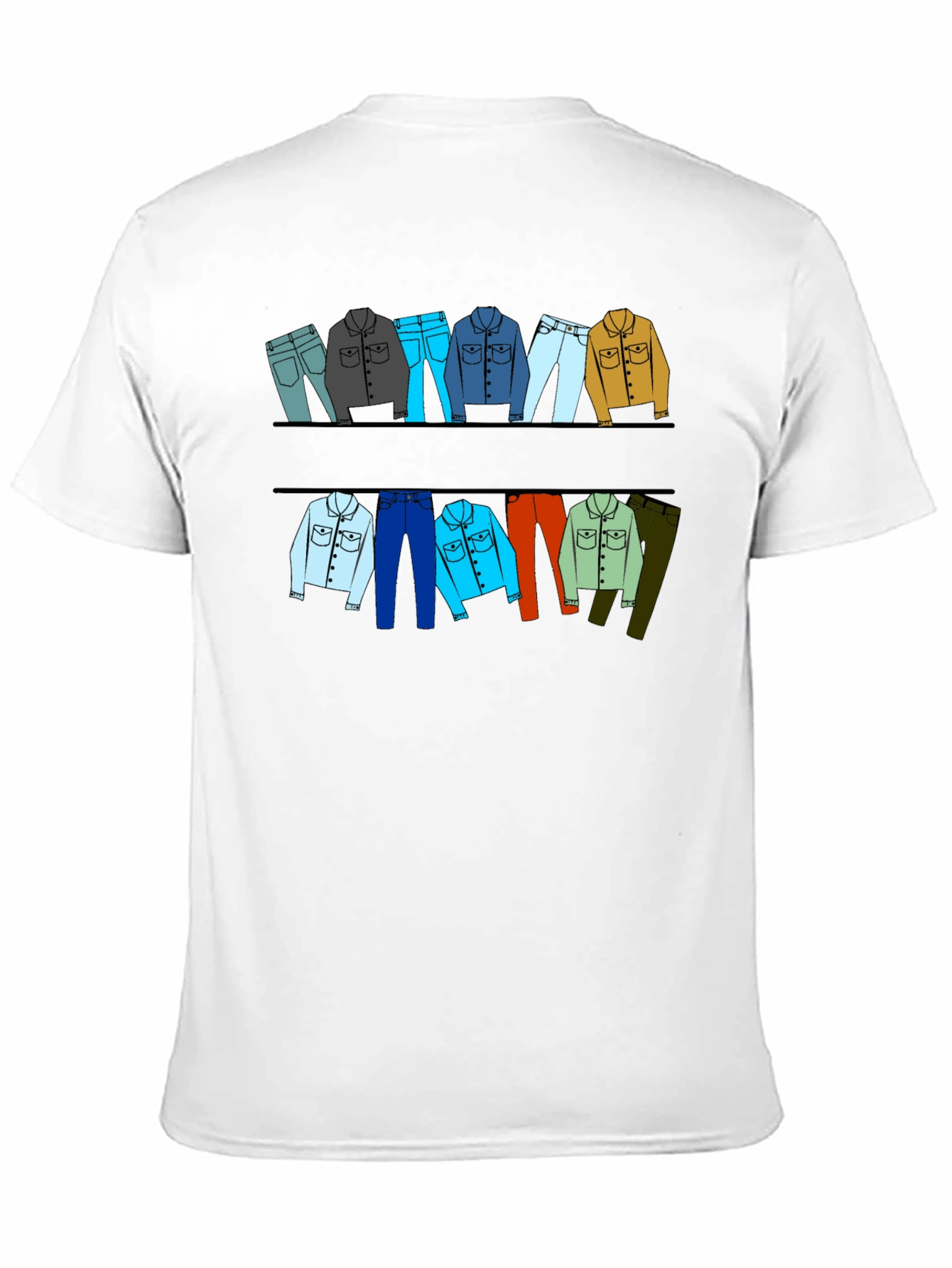 Clothesline Graphic T-Shirt