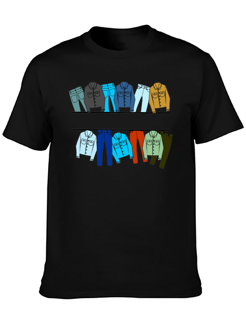 Clothesline Graphic T-Shirt