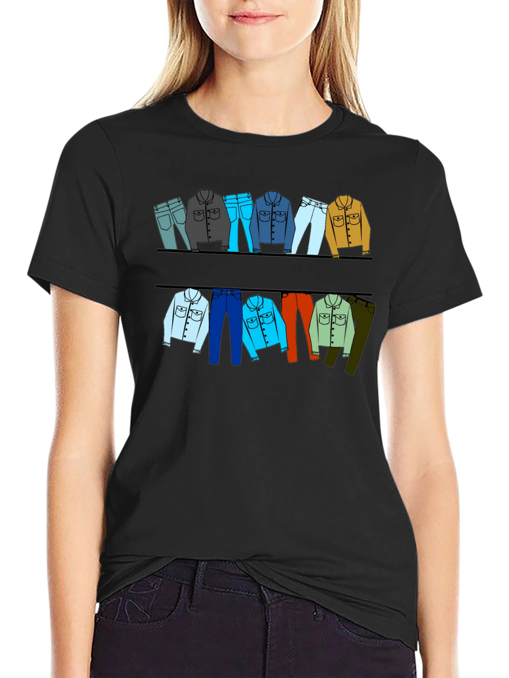 Clothesline Graphic T-Shirt