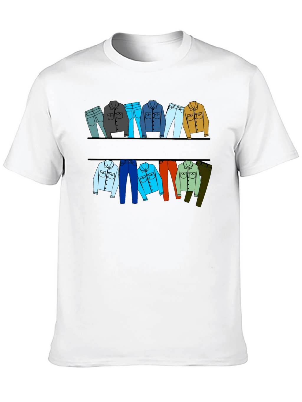 Clothesline Graphic T-Shirt