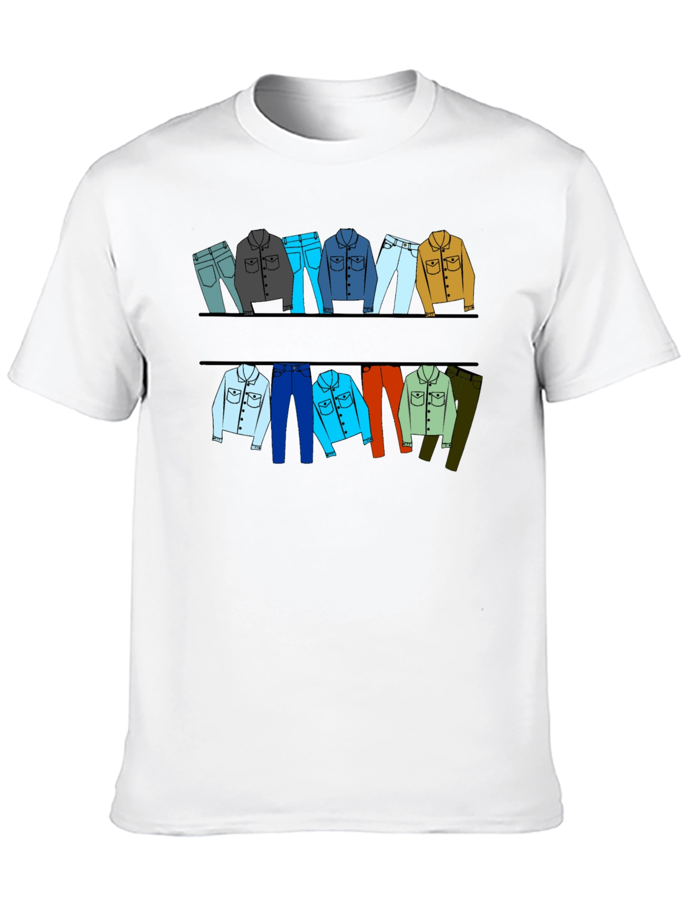 Clothesline Graphic T-Shirt