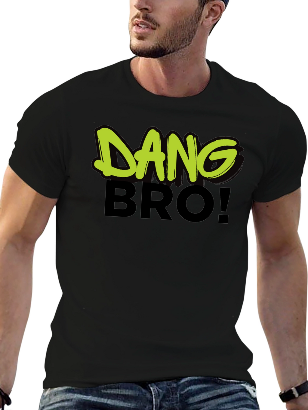 Dang Bro! Graphic Print Mens T-Shirt