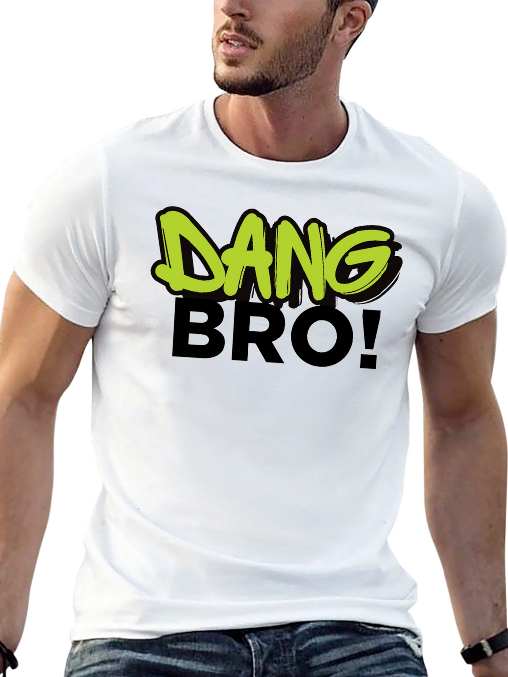 Dang Bro! Graphic Print Mens T-Shirt