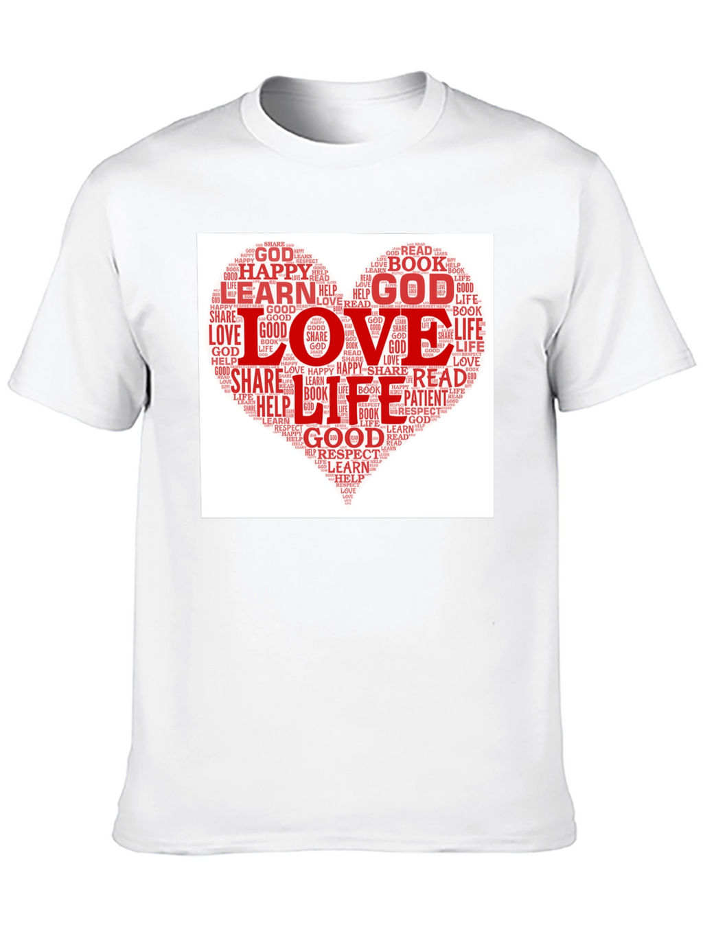 Love Heart Word Cloud T-Shirt