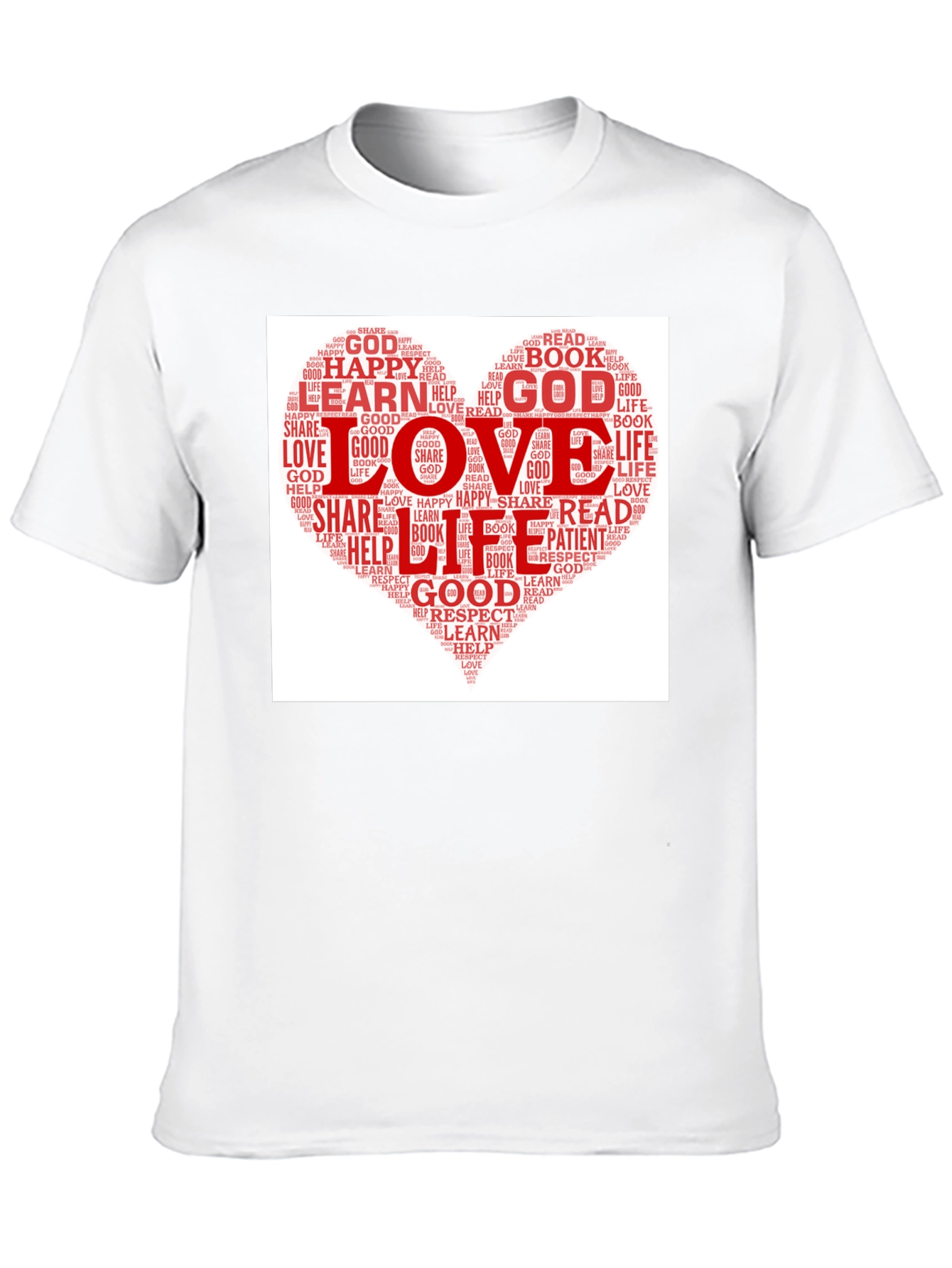 Love Heart Word Cloud T-Shirt