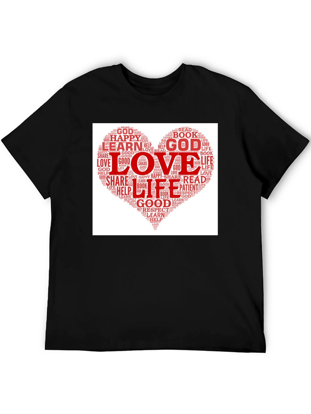 Love Heart Word Cloud T-Shirt