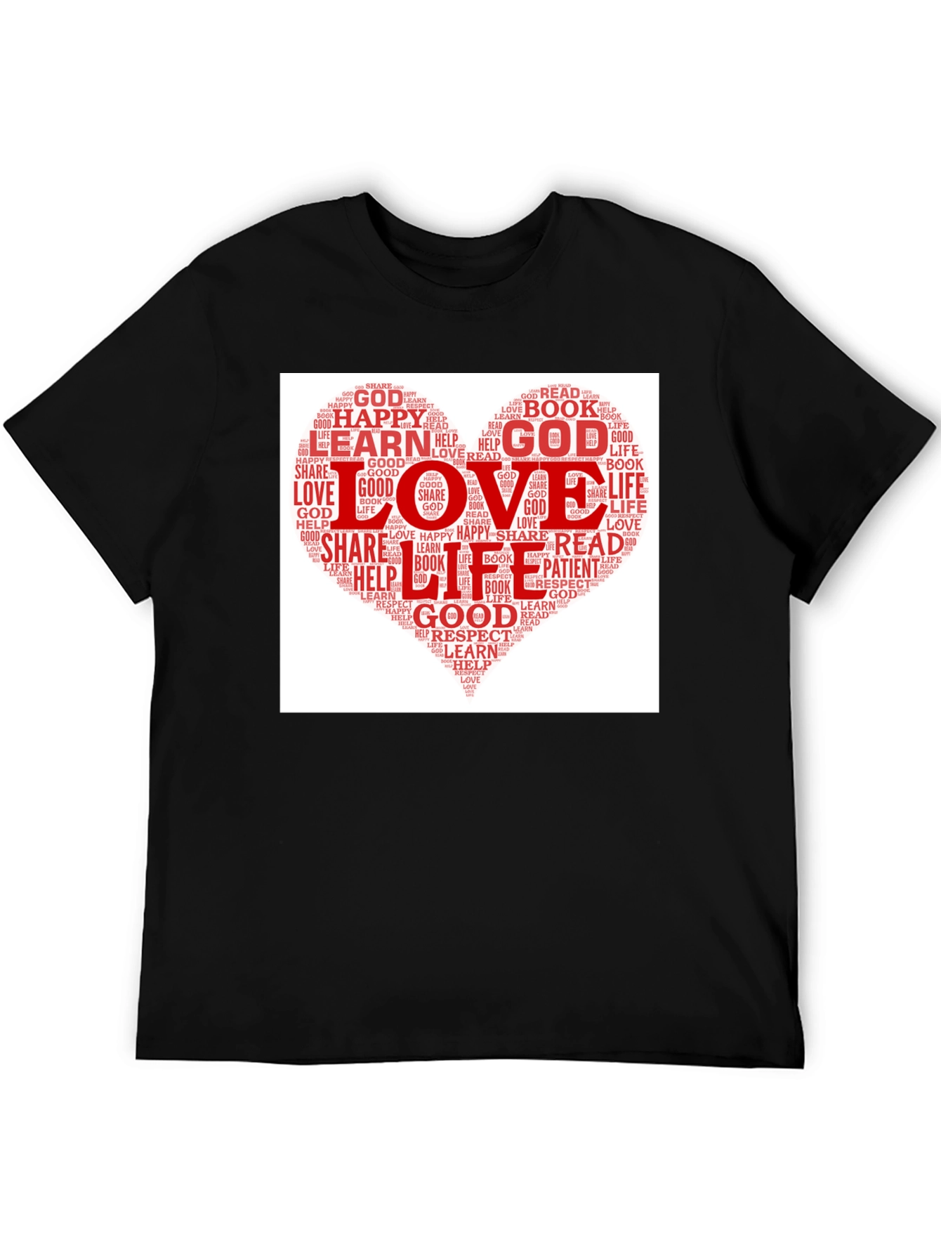 Love Heart Word Cloud T-Shirt