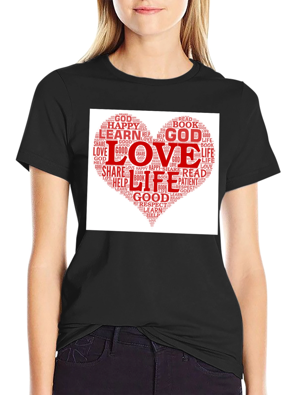 Love Heart Word Cloud T-Shirt