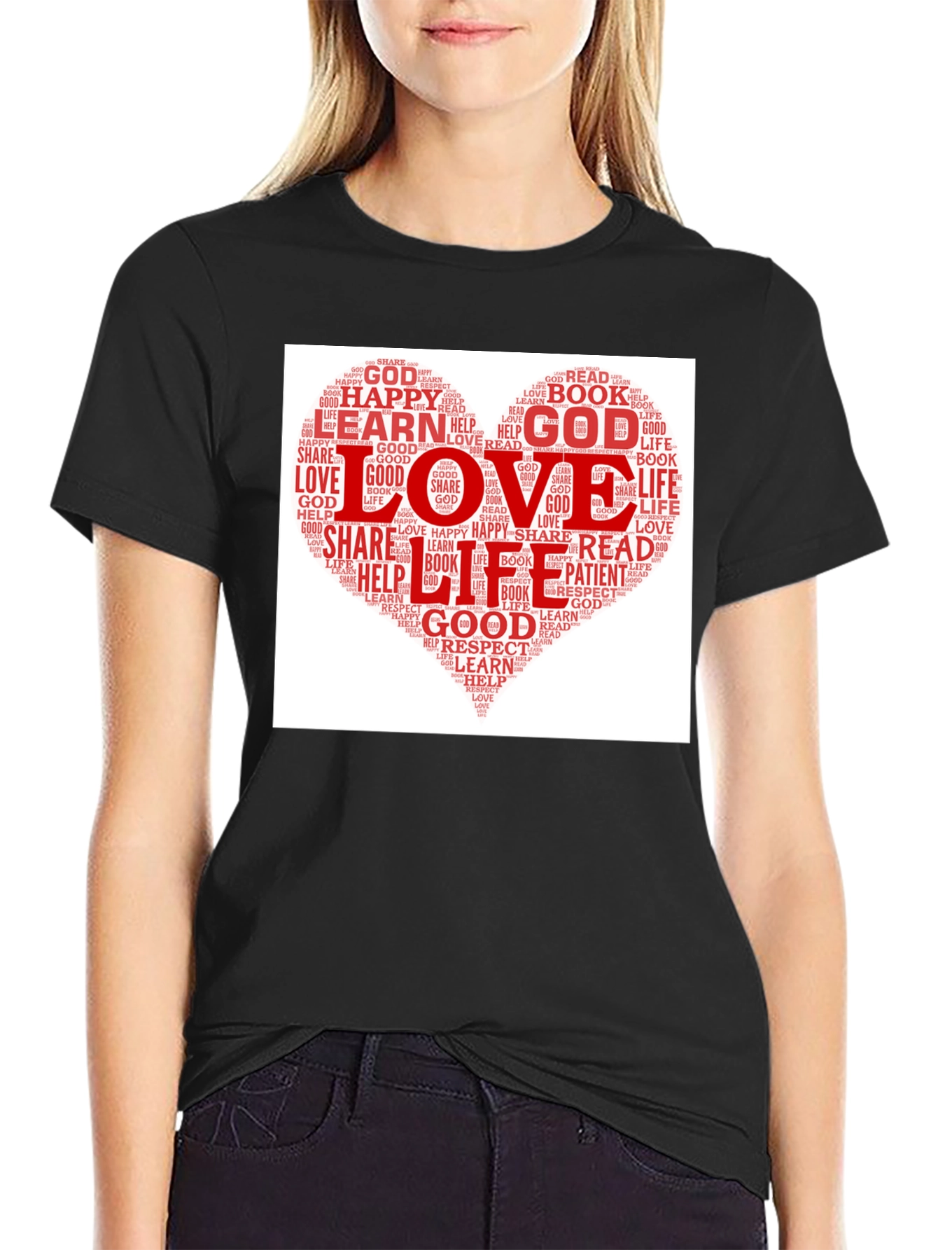 Love Heart Word Cloud T-Shirt