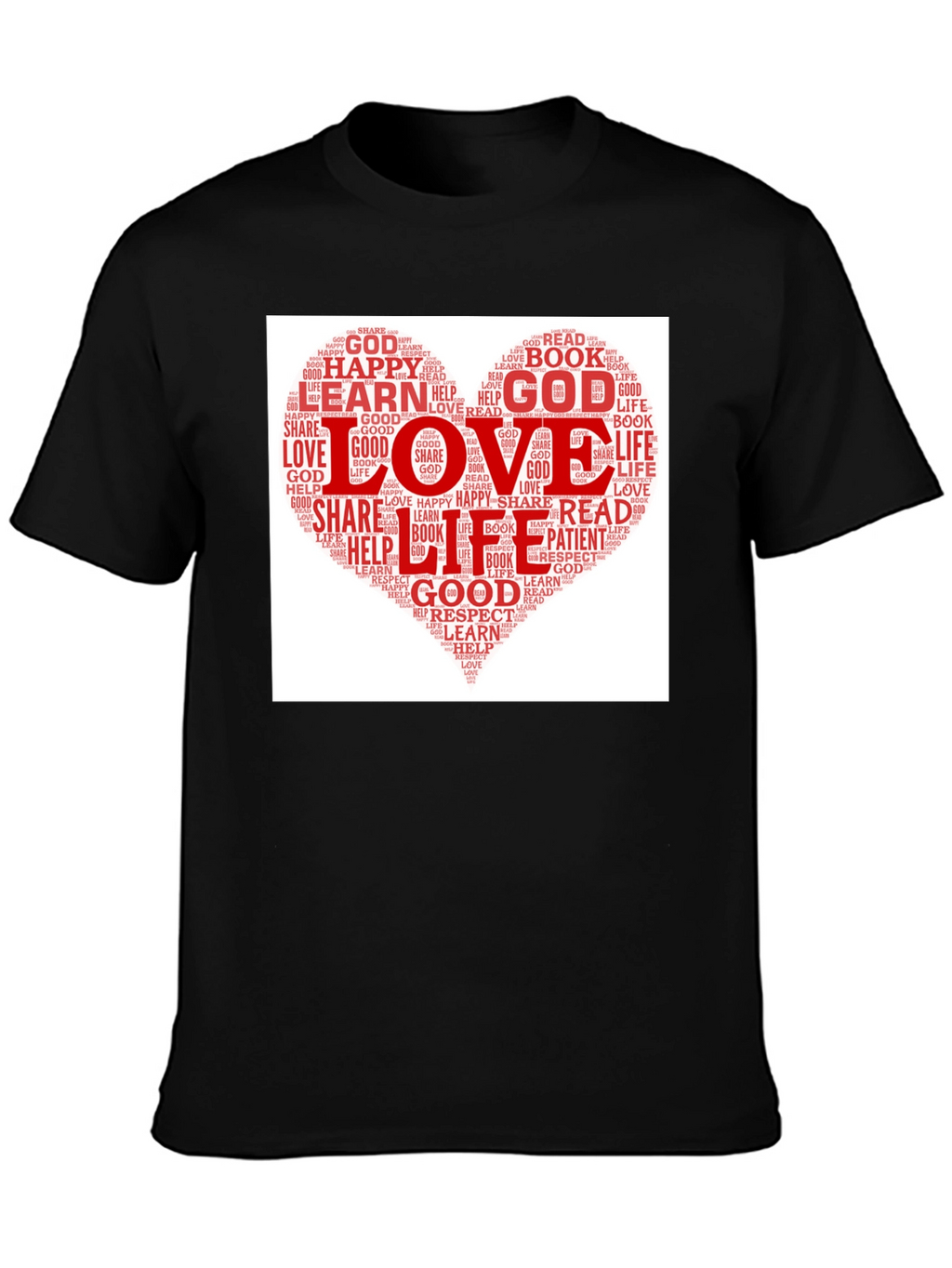 Love Heart Word Cloud T-Shirt
