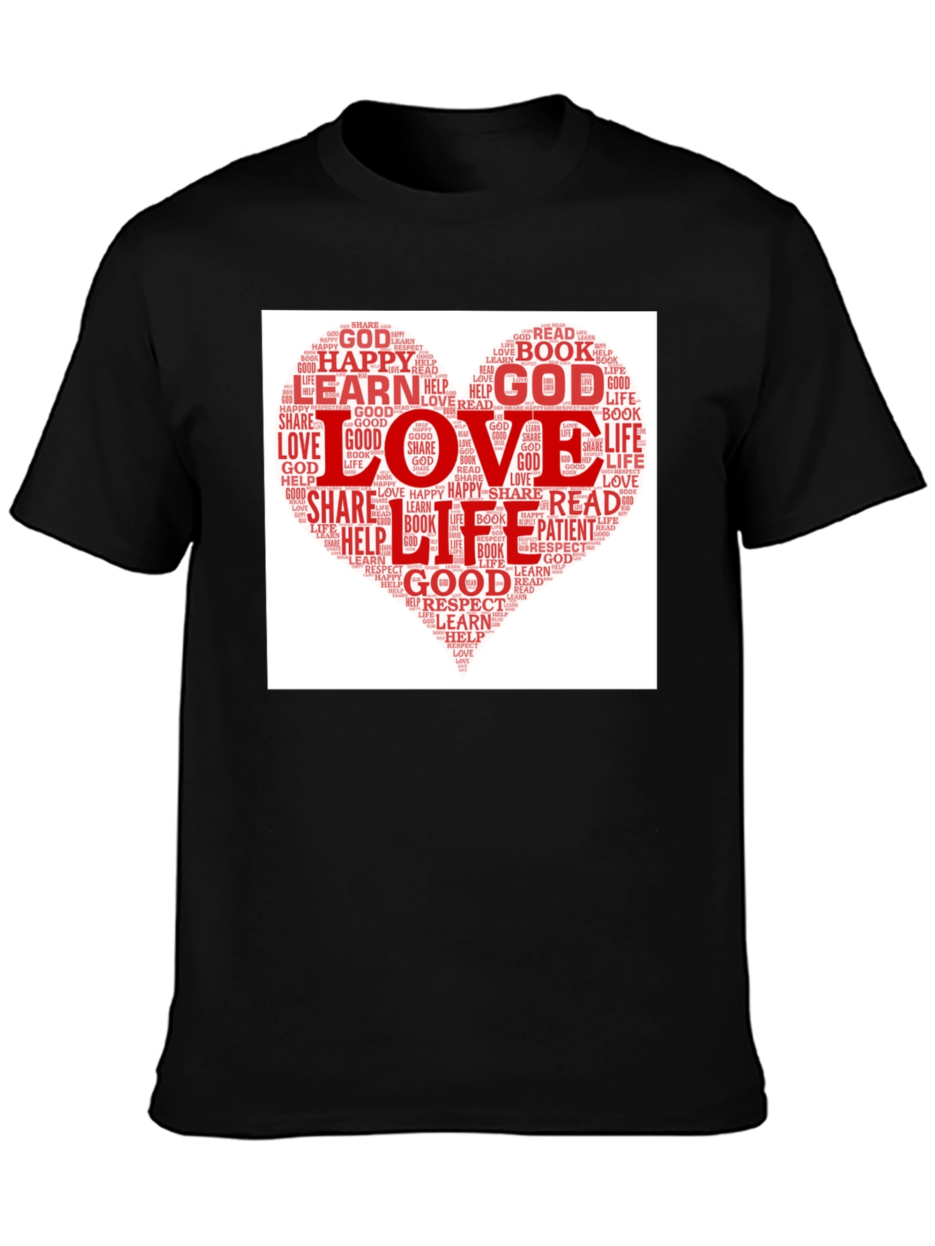 Love Heart Word Cloud T-Shirt