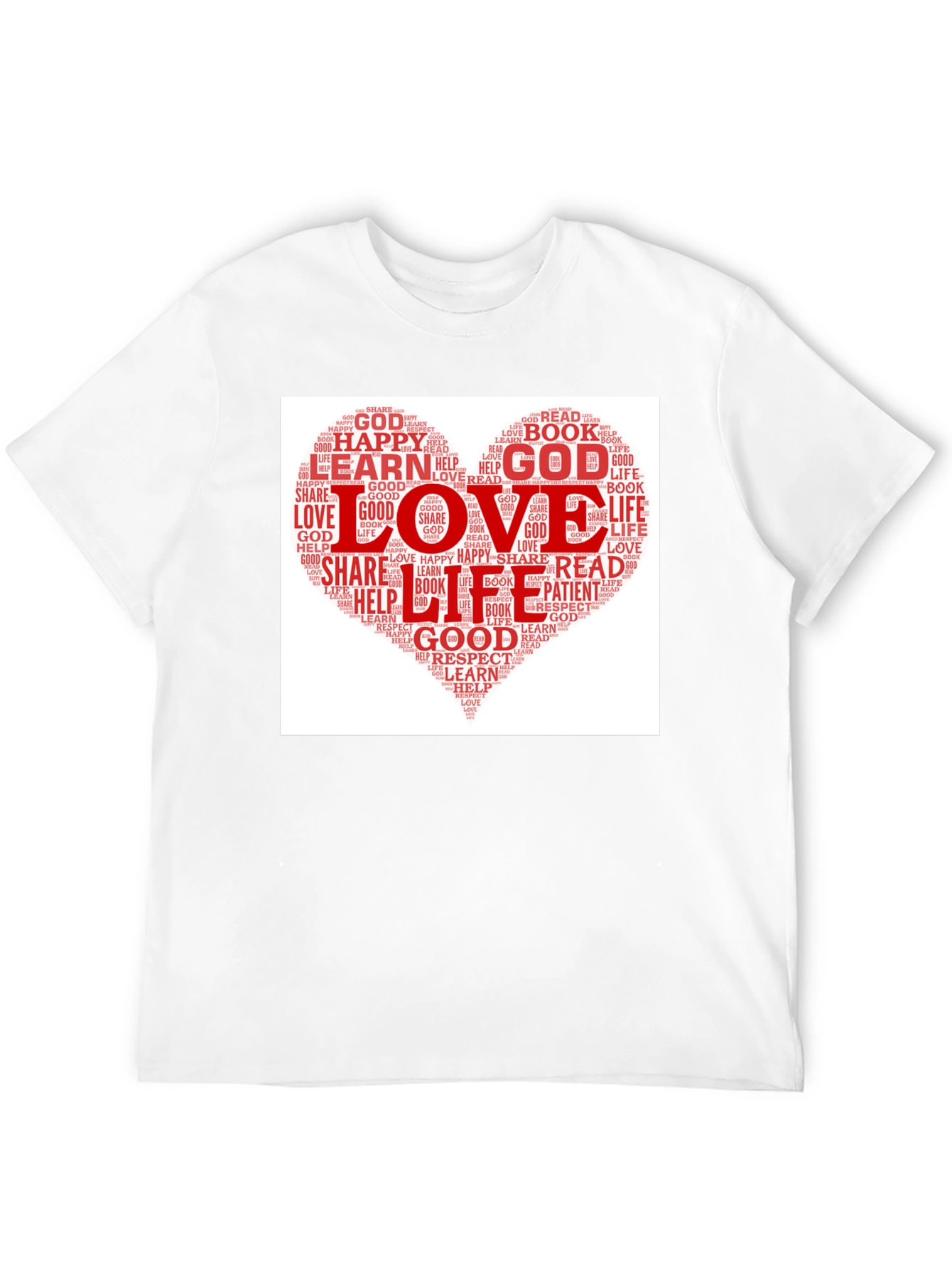 Love Heart Word Cloud T-Shirt