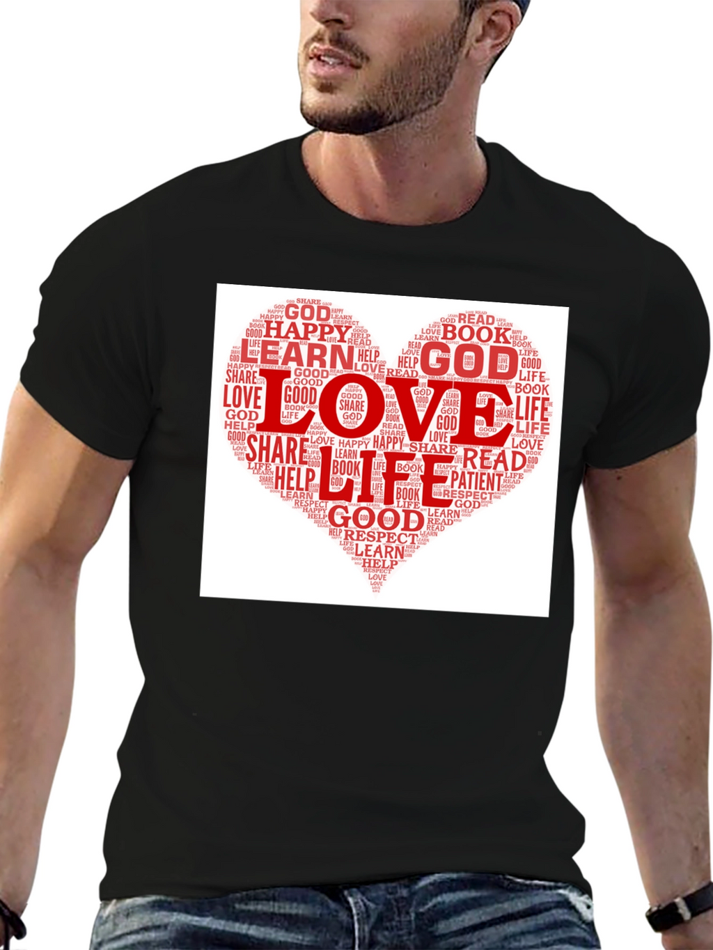 Love Heart Word Cloud T-Shirt