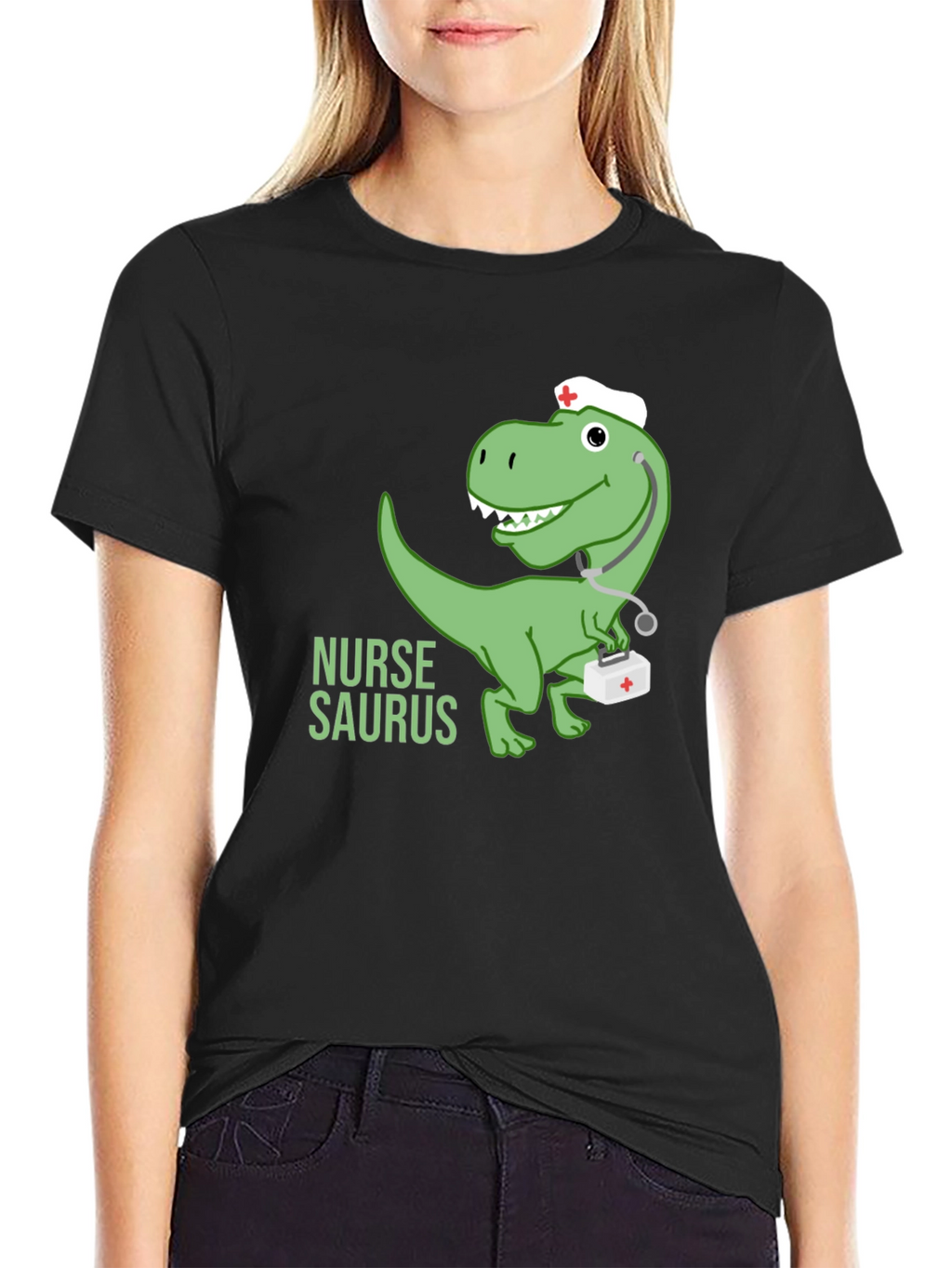 Nurse Dinosaur T-Shirt -  Medical Humor Tee