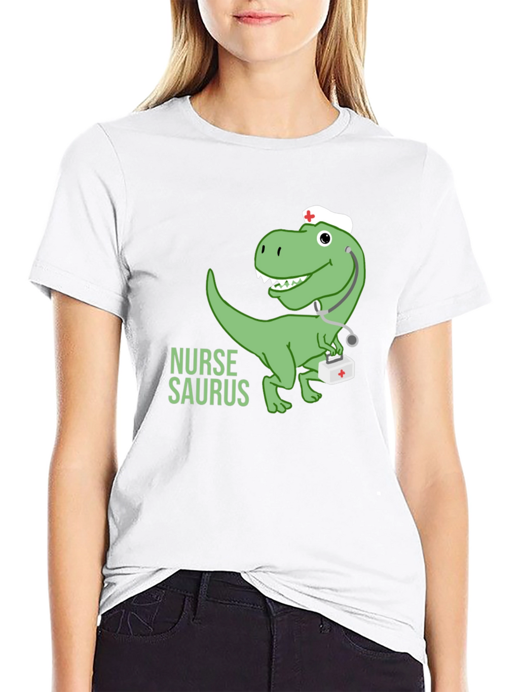 Nurse Dinosaur T-Shirt -  Medical Humor Tee