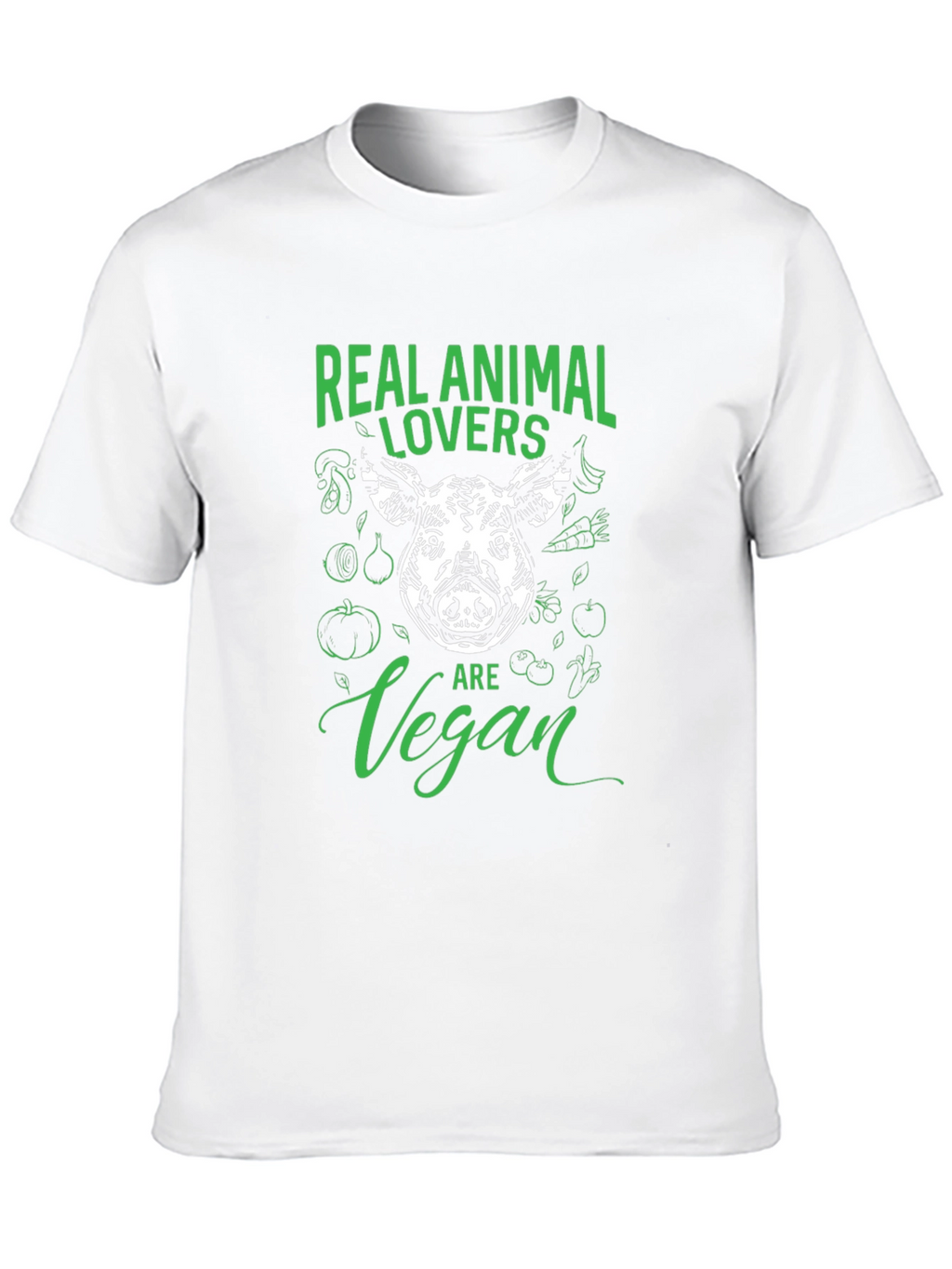 Real Animal Lovers Are Vegan T-Shirt