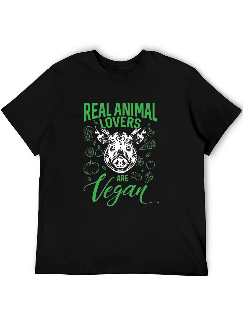 Real Animal Lovers Are Vegan T-Shirt