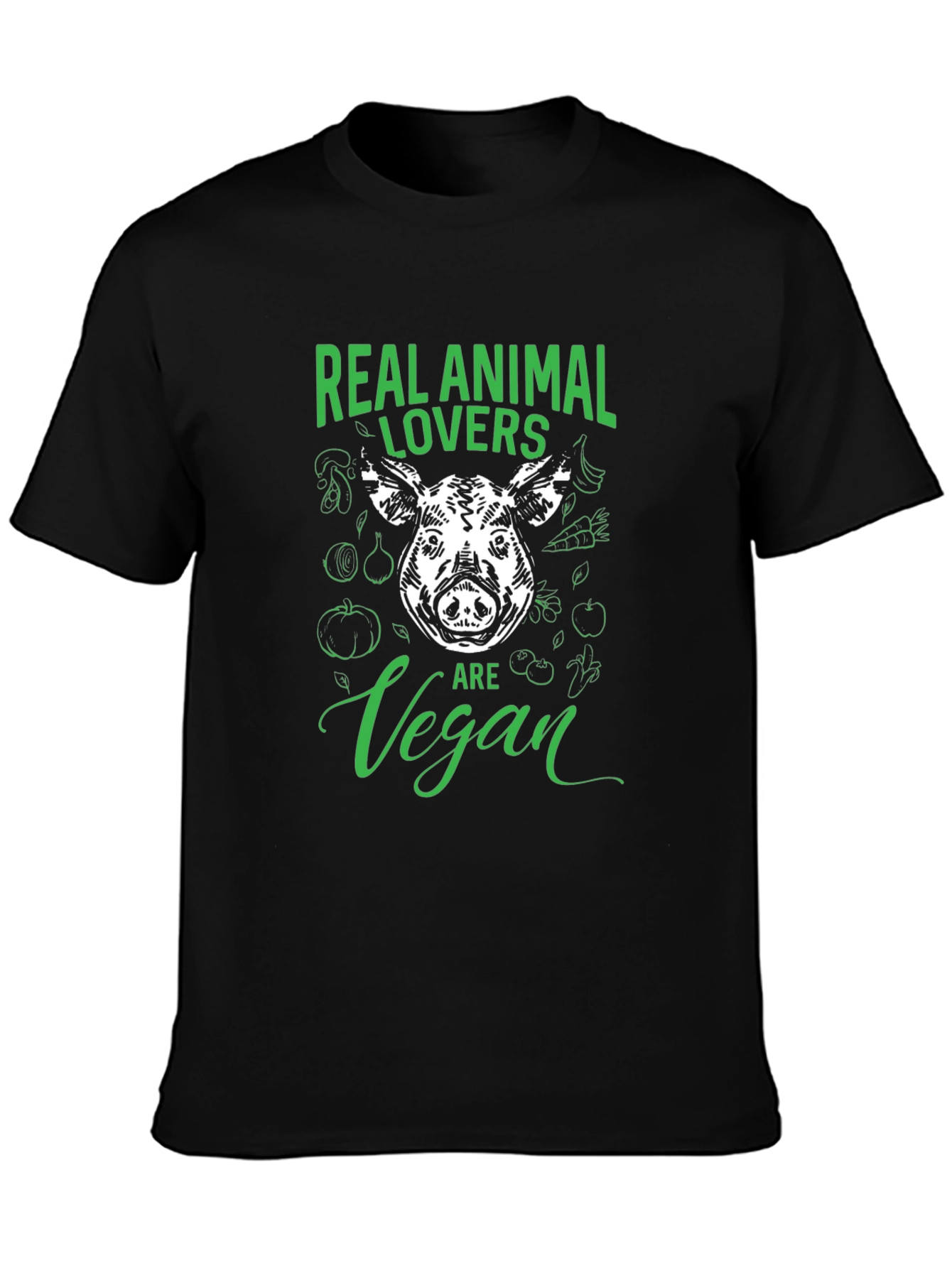 Real Animal Lovers Are Vegan T-Shirt