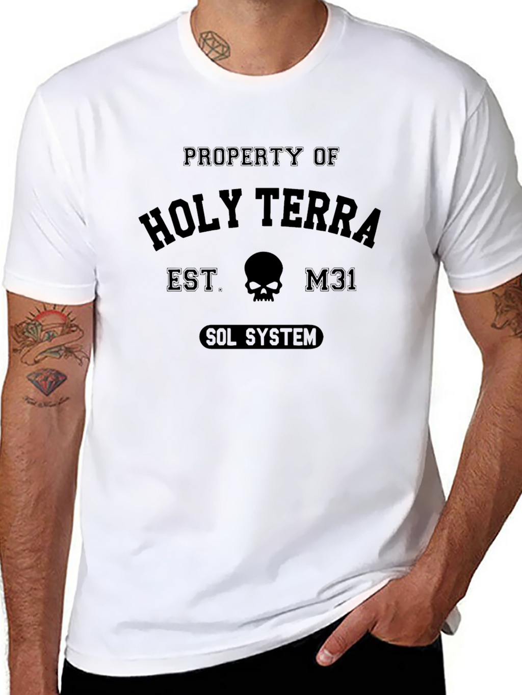 Holy Terra Est M31 Sol System Graphic T-Shirt