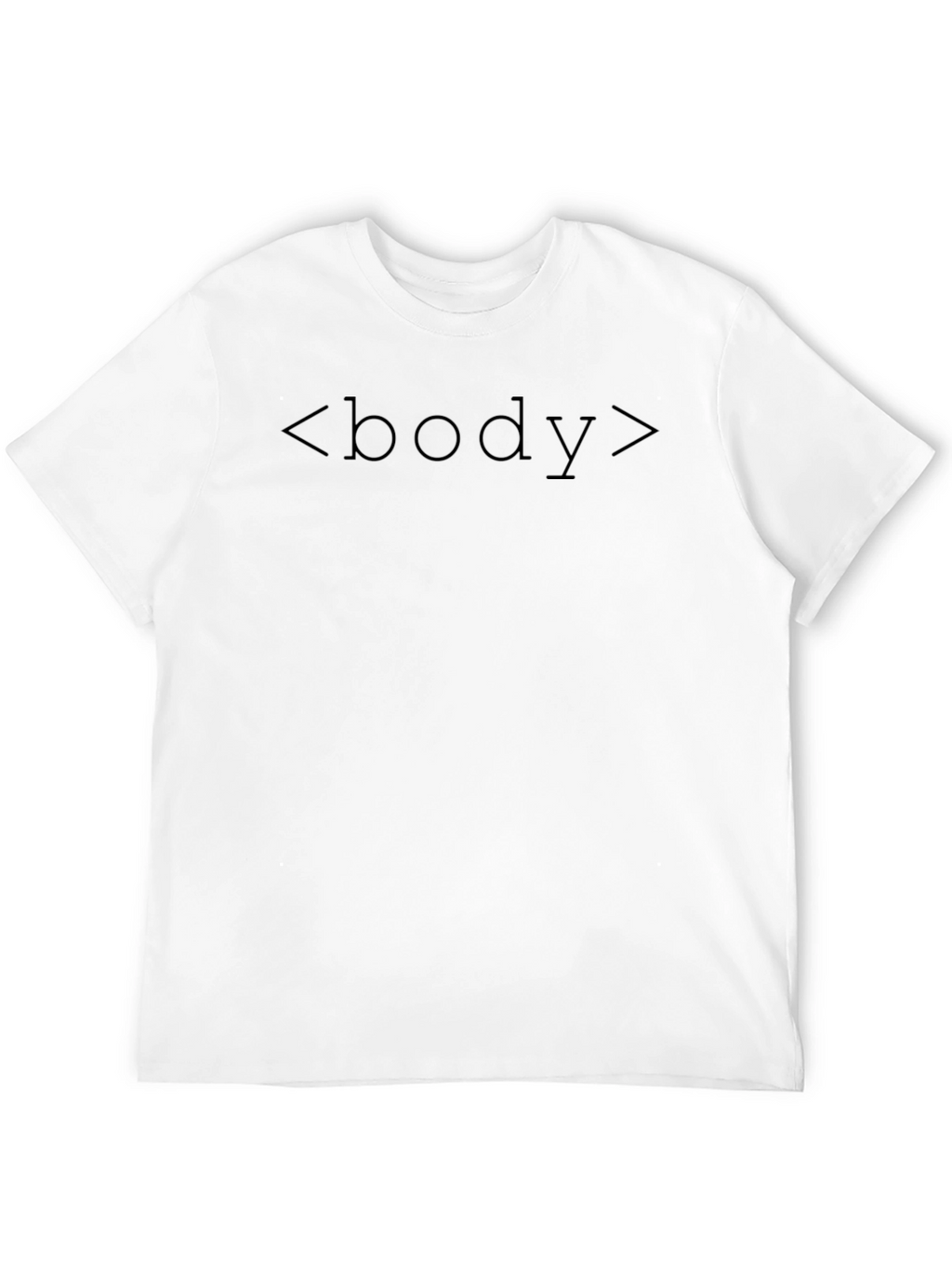 Black Body Text Programmer T-Shirt