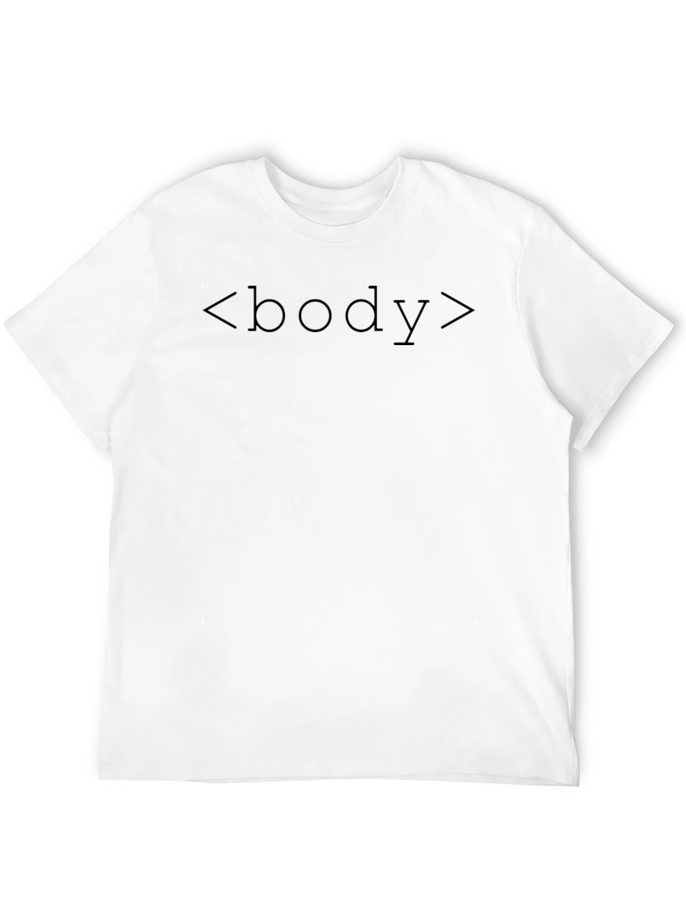 Black Body Text Programmer T-Shirt