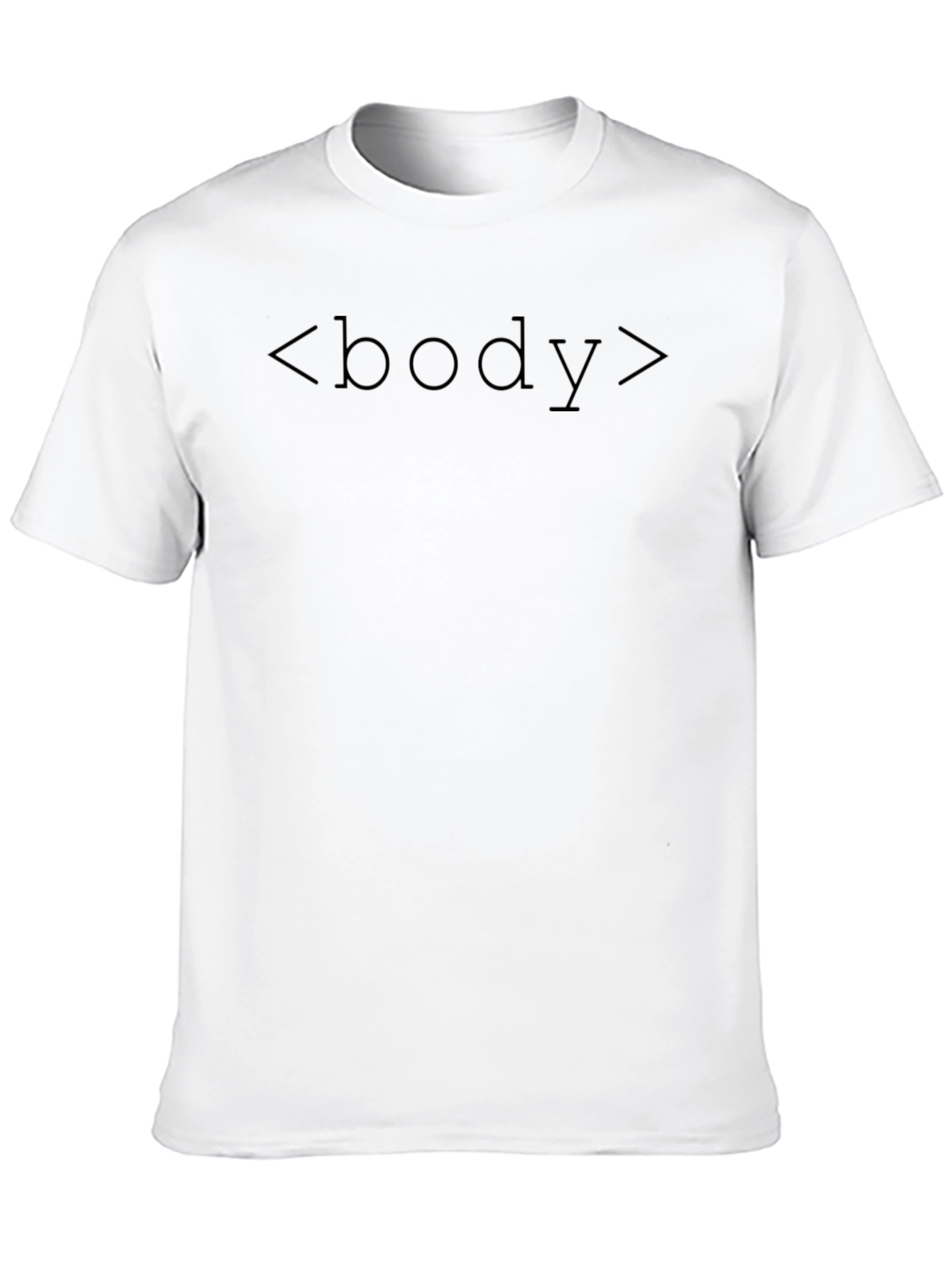 Black Body Text Programmer T-Shirt