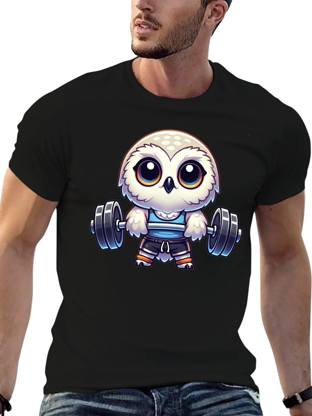 Workout Owl T-Shirt - Gym Animal Tee