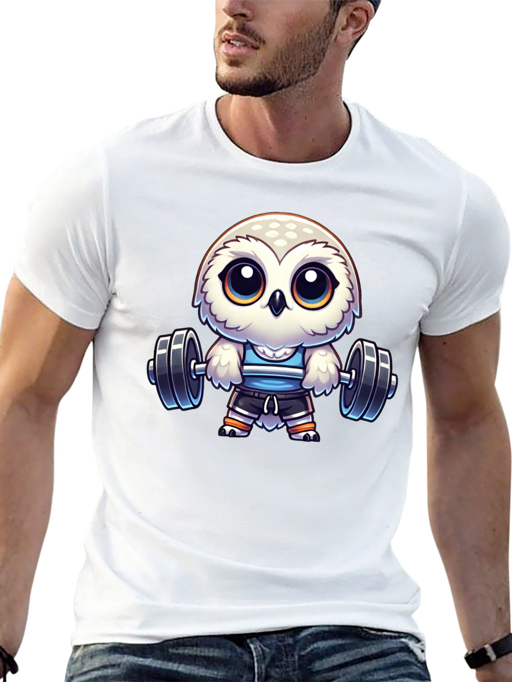Workout Owl T-Shirt - Gym Animal Tee