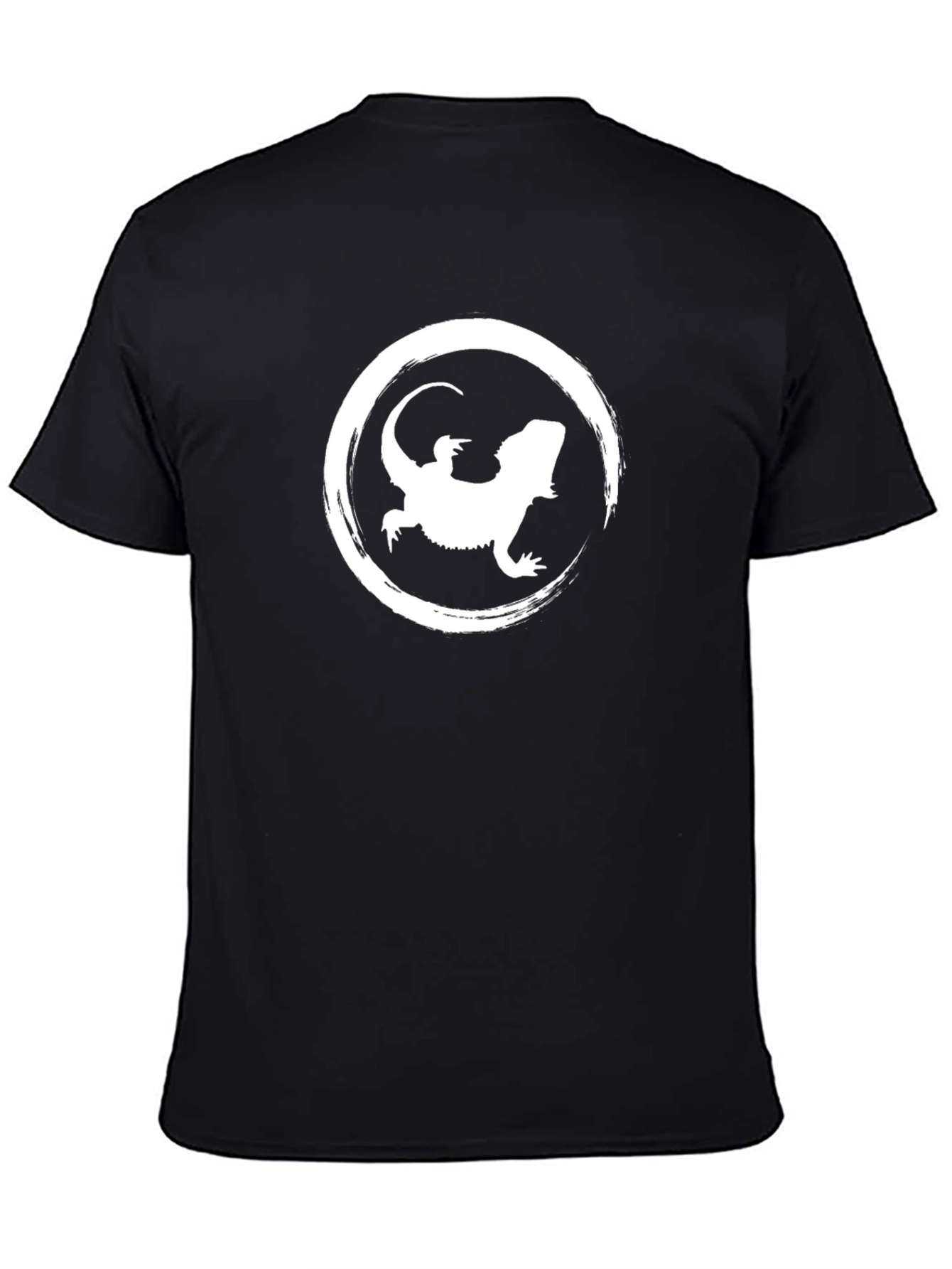 Bearded Dragon Graphic Tee - Black Cotton Comfort