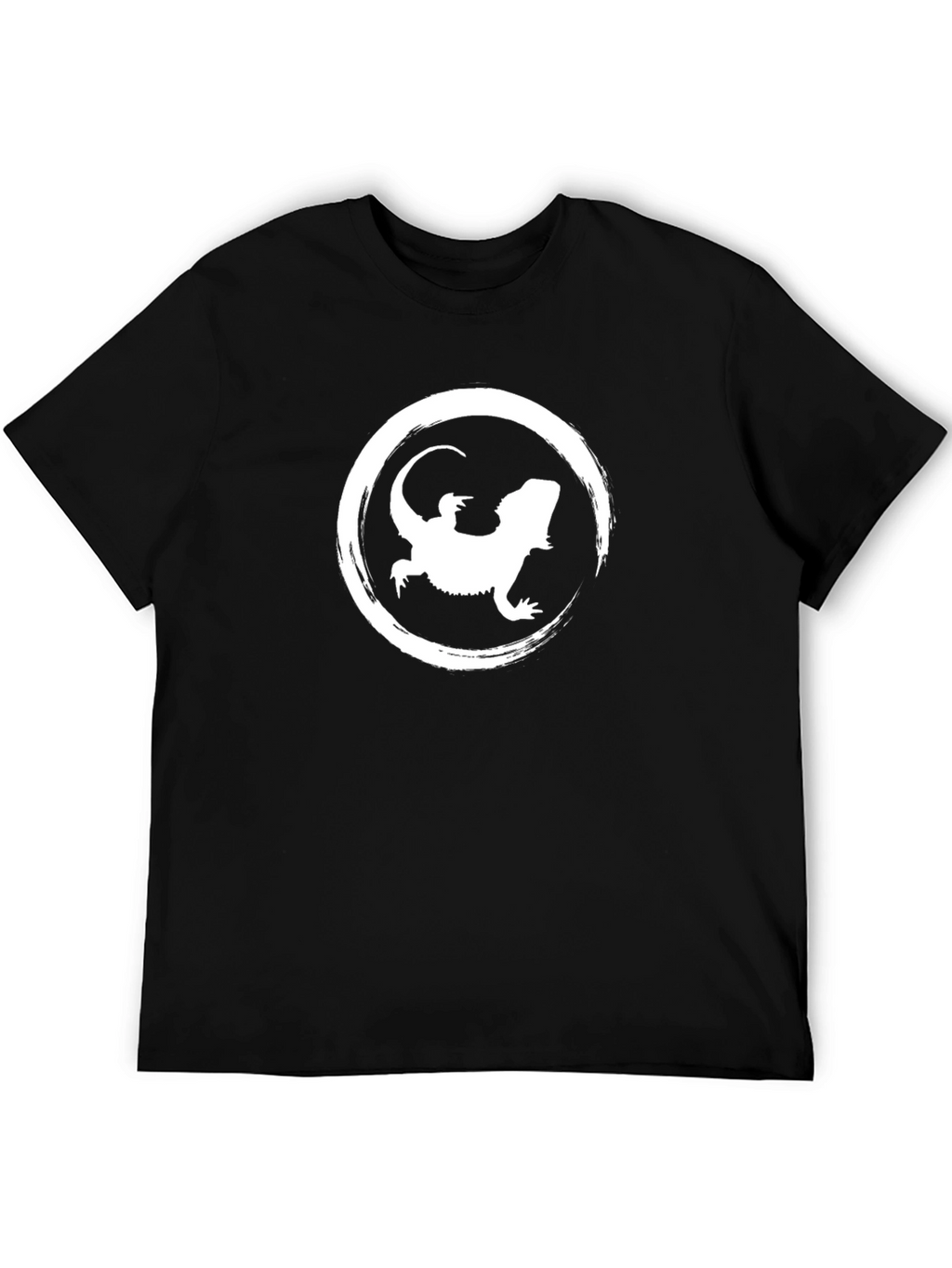 Bearded Dragon Graphic Tee - Black Cotton Comfort