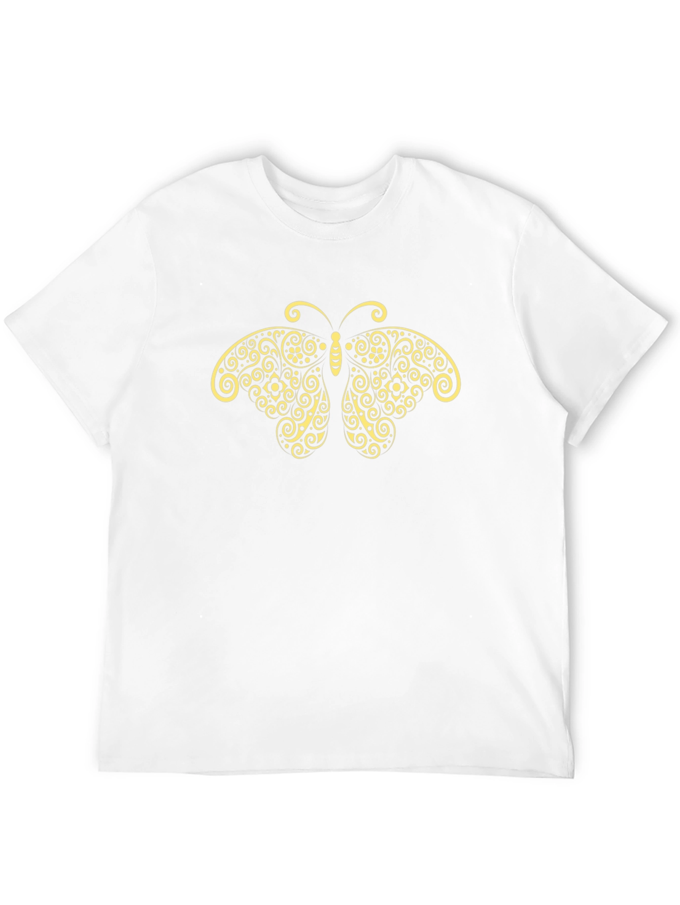 Butterfly Graphic Tee - Black Cotton Blend