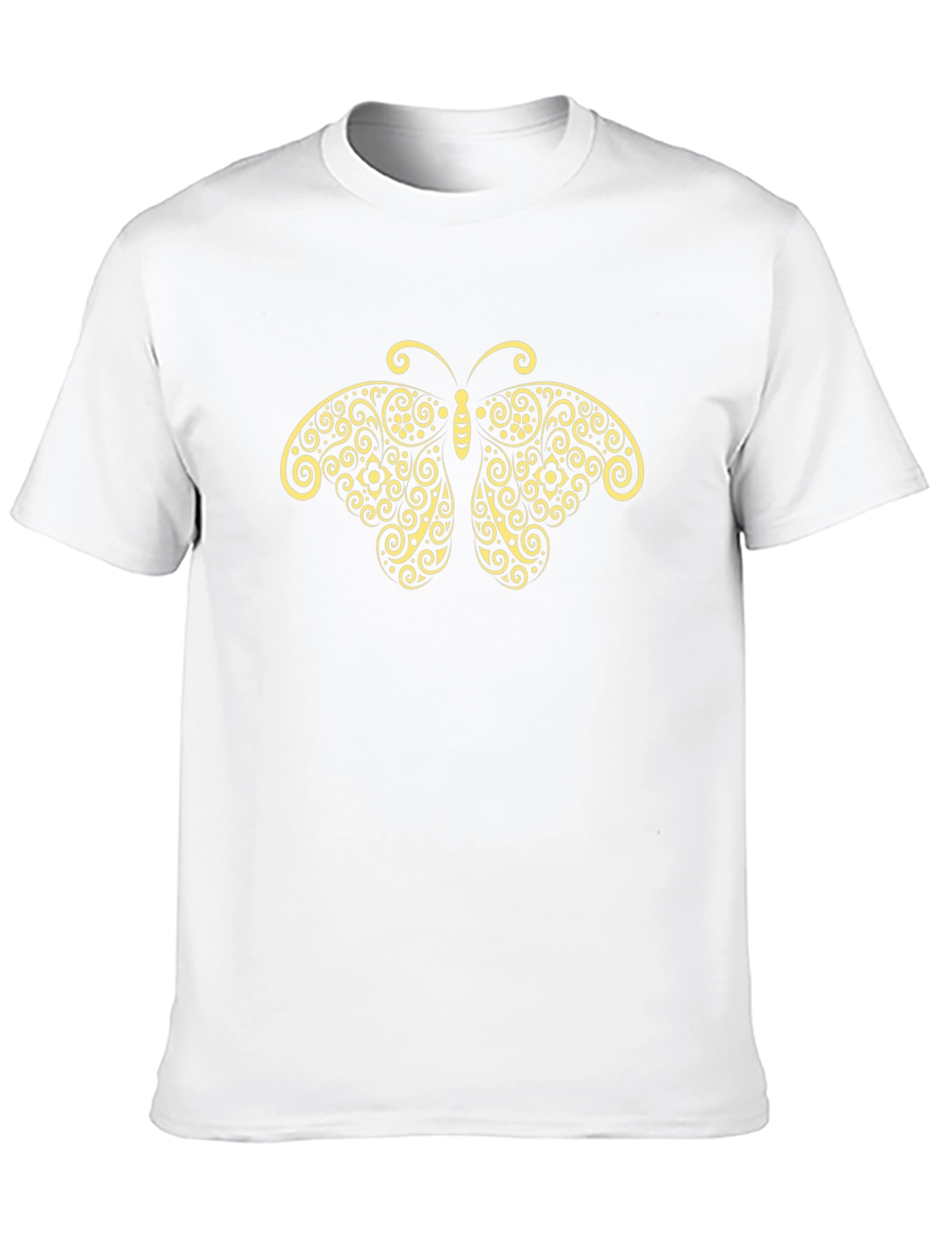 Butterfly Graphic Tee - Black Cotton Blend