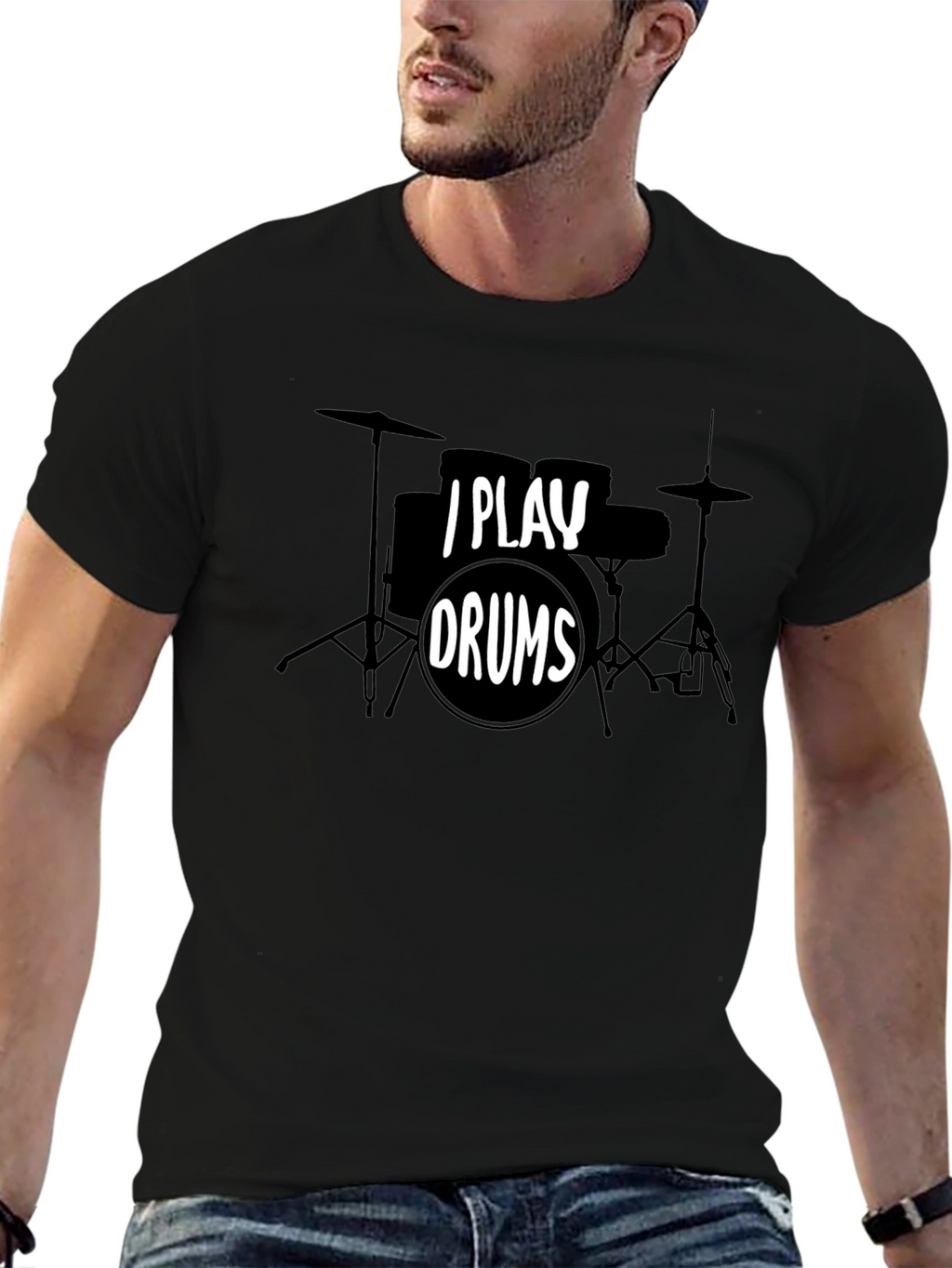 I Play Drums Graphic T-Shirt