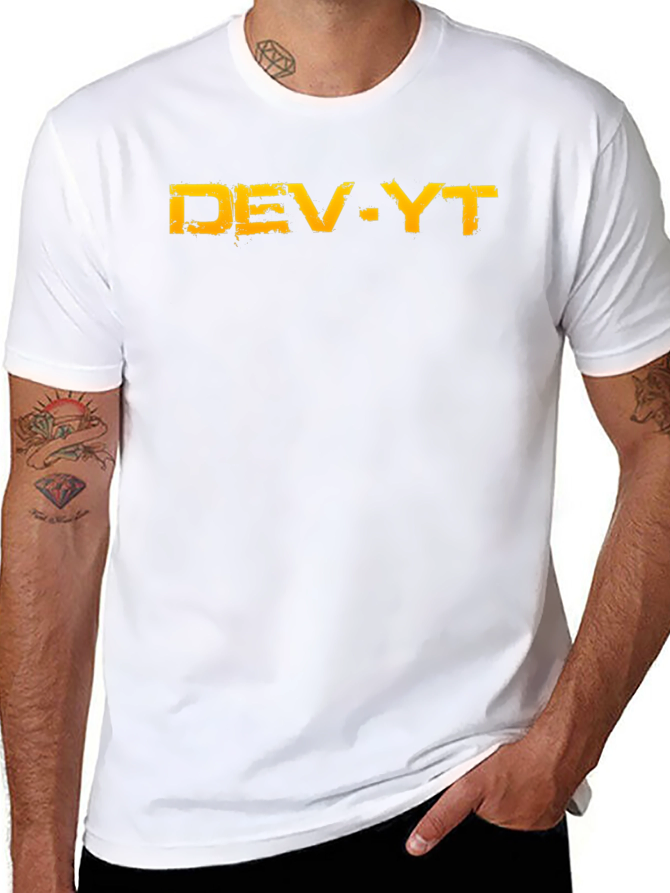 DEV-YT Graphic Tee - Black Cotton Blend