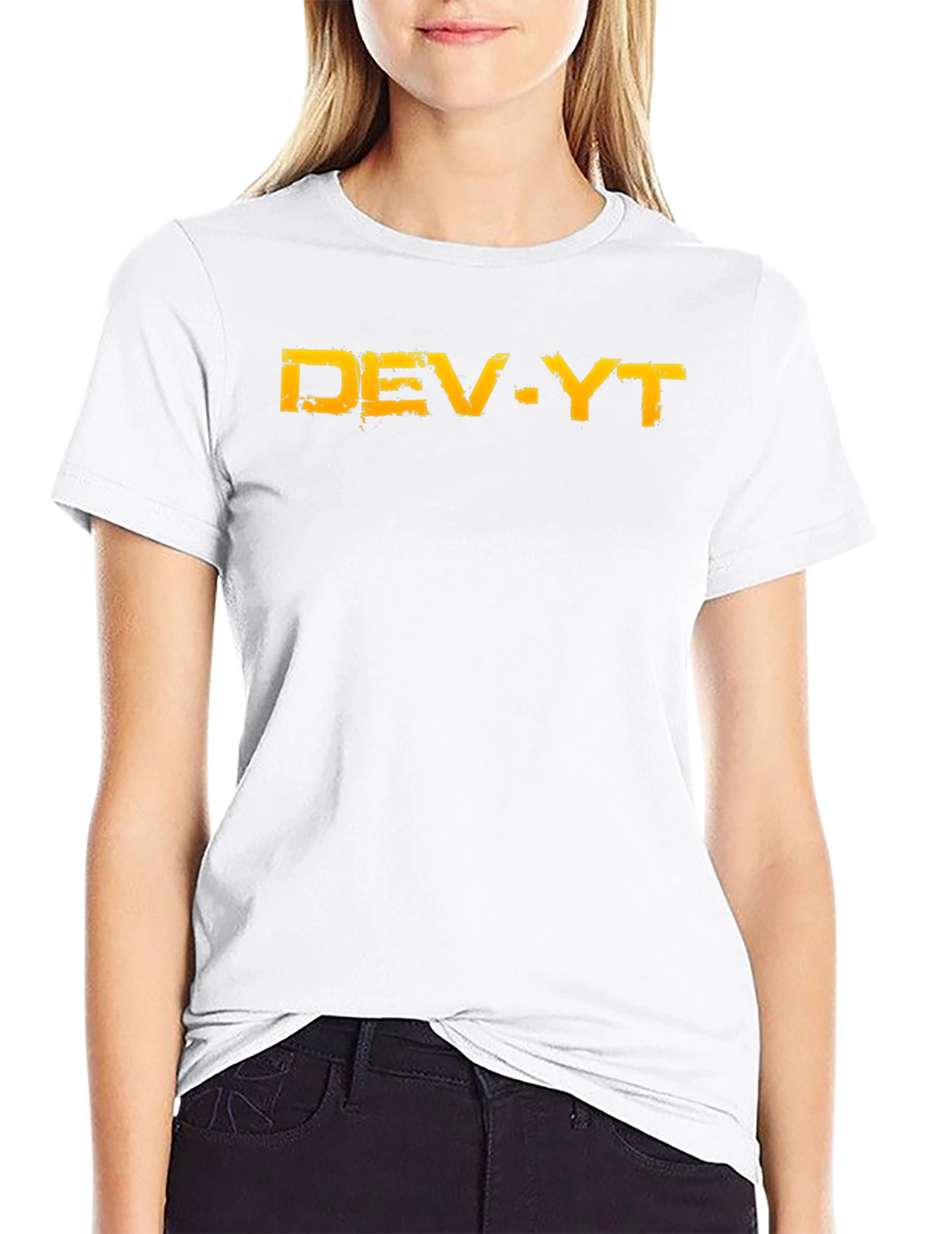 DEV-YT Graphic Tee - Black Cotton Blend