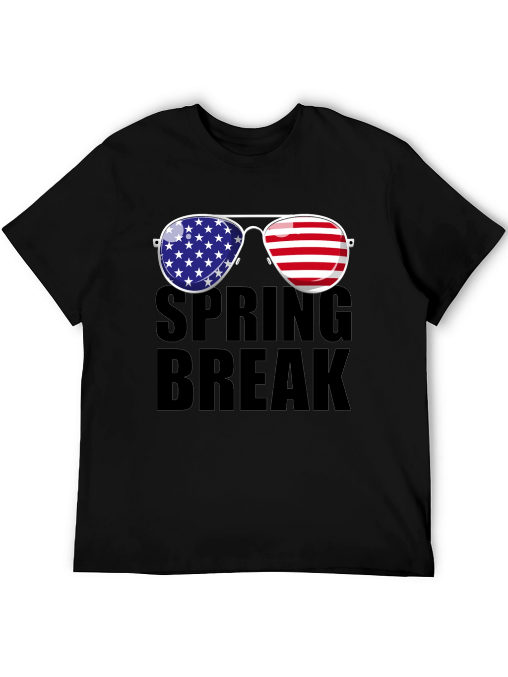 Spring Break American Flag Sunglasses T-Shirt