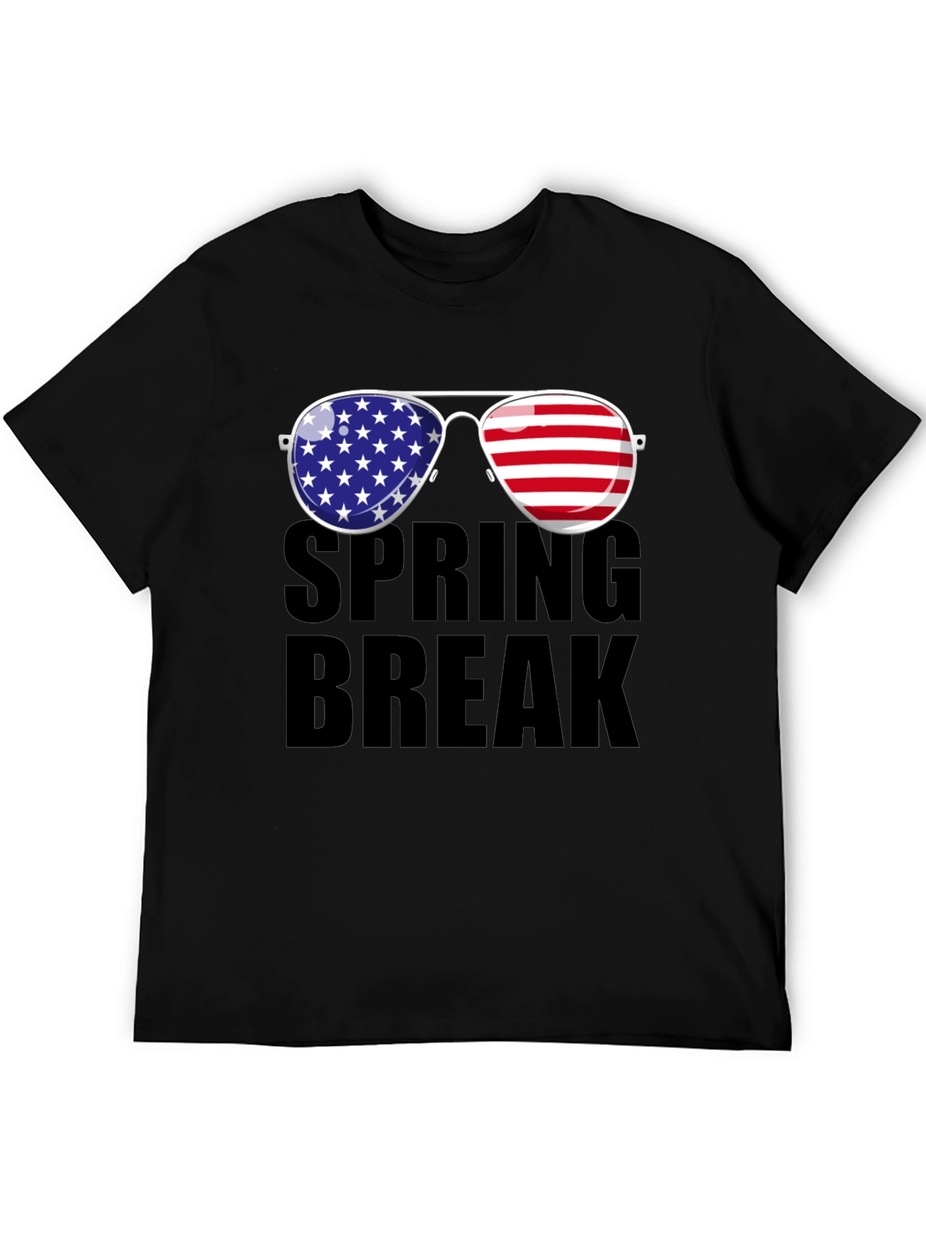 Spring Break American Flag Sunglasses T-Shirt