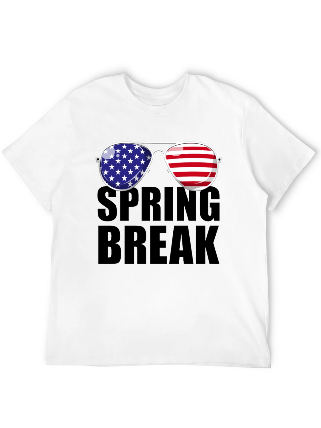 Spring Break American Flag Sunglasses T-Shirt