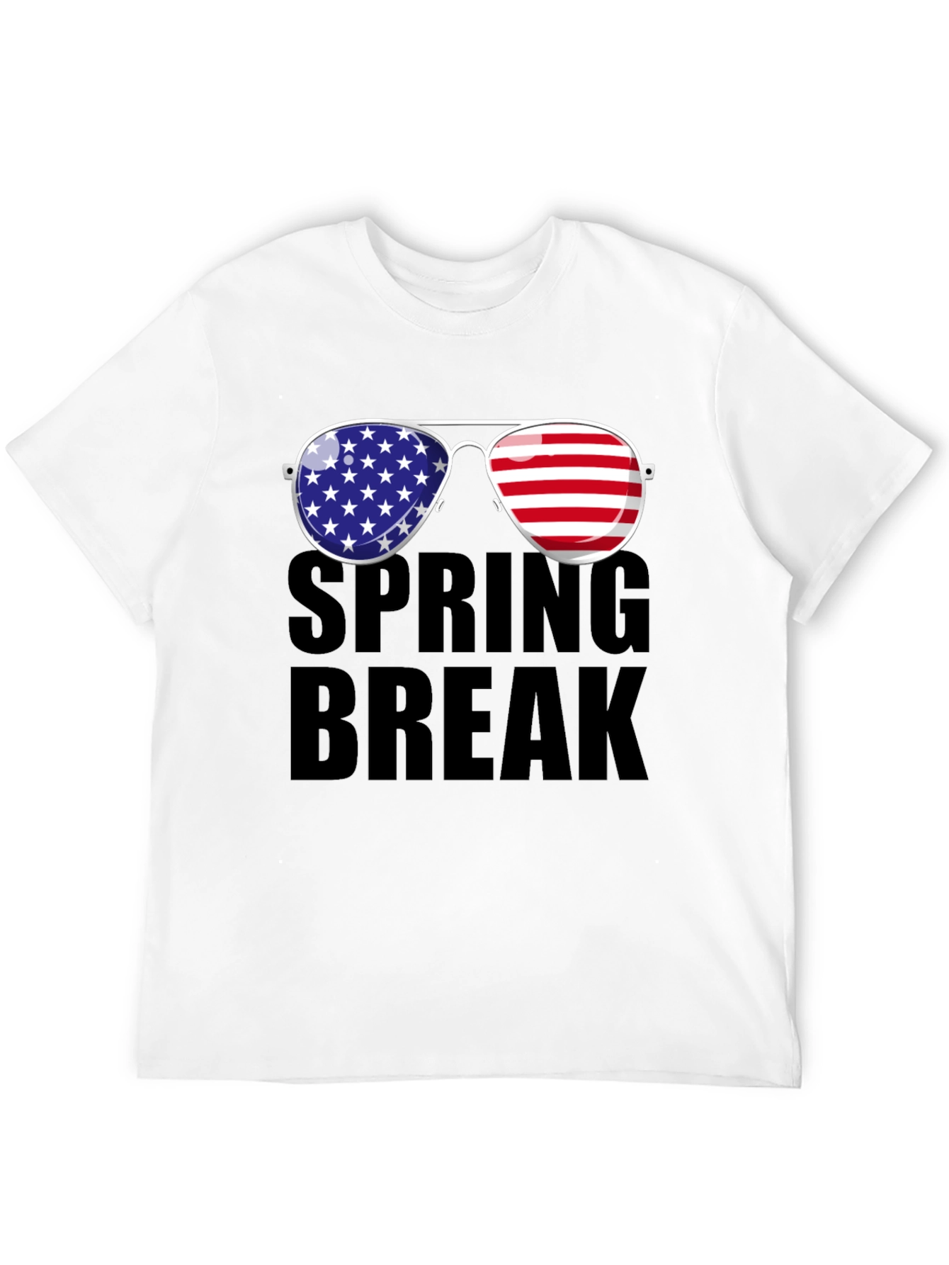 Spring Break American Flag Sunglasses T-Shirt