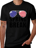 Spring Break American Flag Sunglasses T-Shirt
