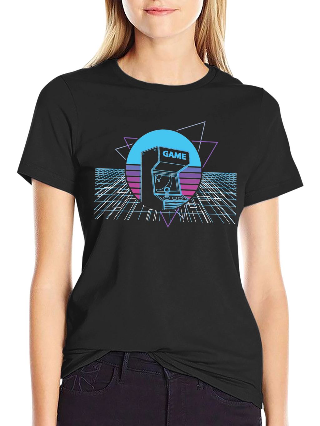 Retro Arcade Game T-Shirt - 80s Gaming Style