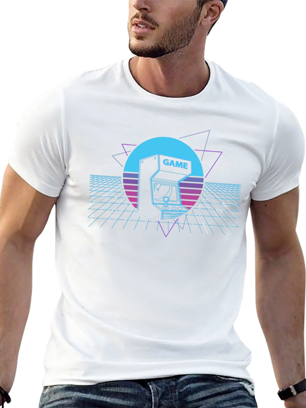 Retro Arcade Game T-Shirt - 80s Gaming Style