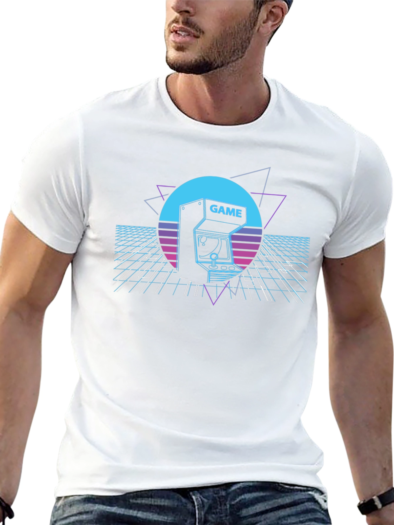 Retro Arcade Game T-Shirt - 80s Gaming Style