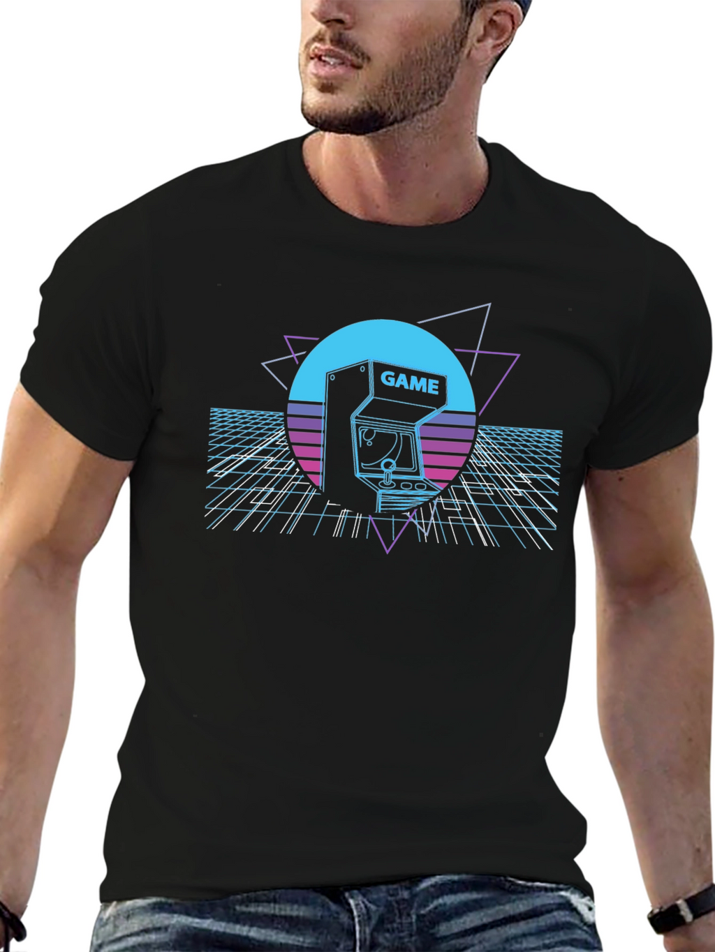 Retro Arcade Game T-Shirt - 80s Gaming Style