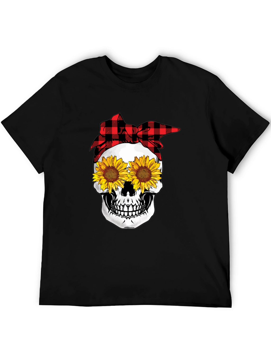 Sunflower Skull Graphic Tee