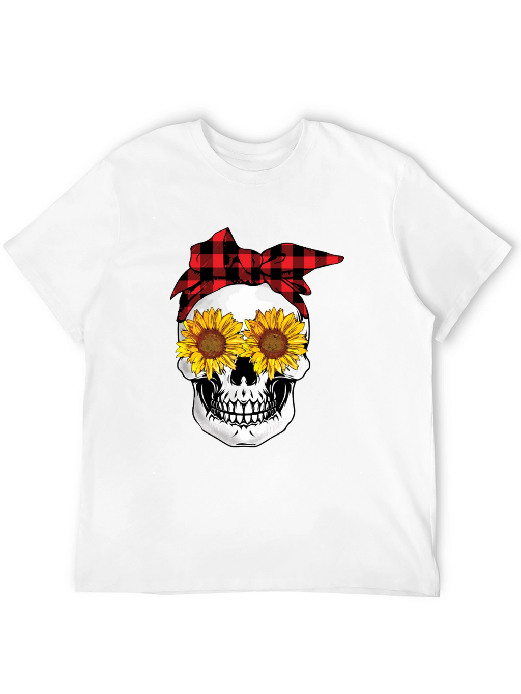 Sunflower Skull Graphic Tee