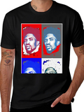 Pop Art Portrait Black T-Shirt