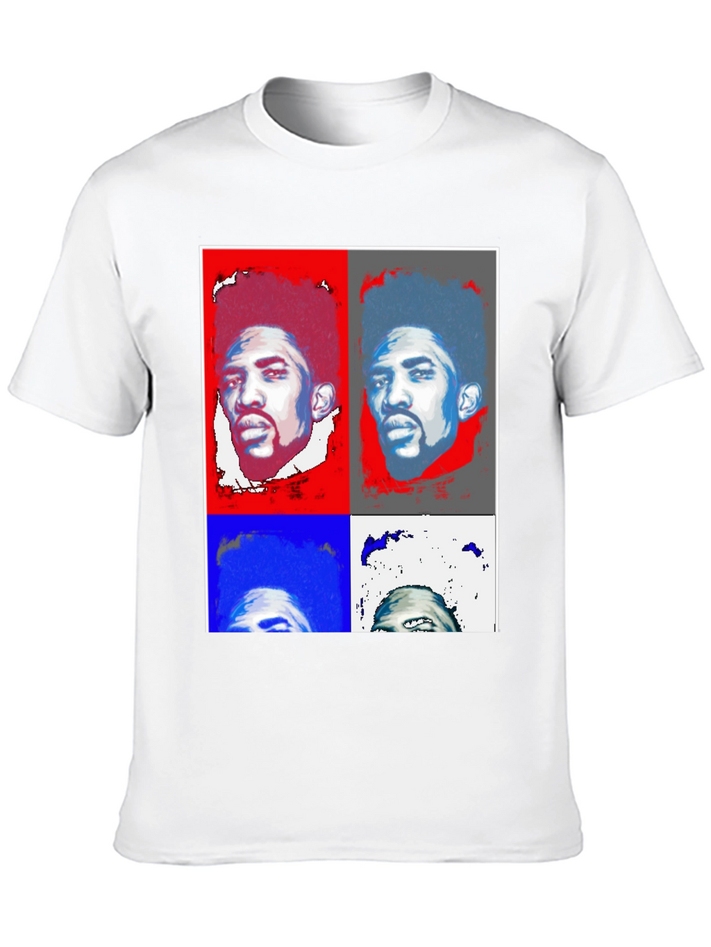 Pop Art Portrait Black T-Shirt
