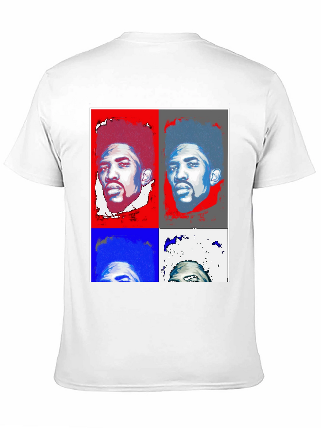 Pop Art Portrait Black T-Shirt