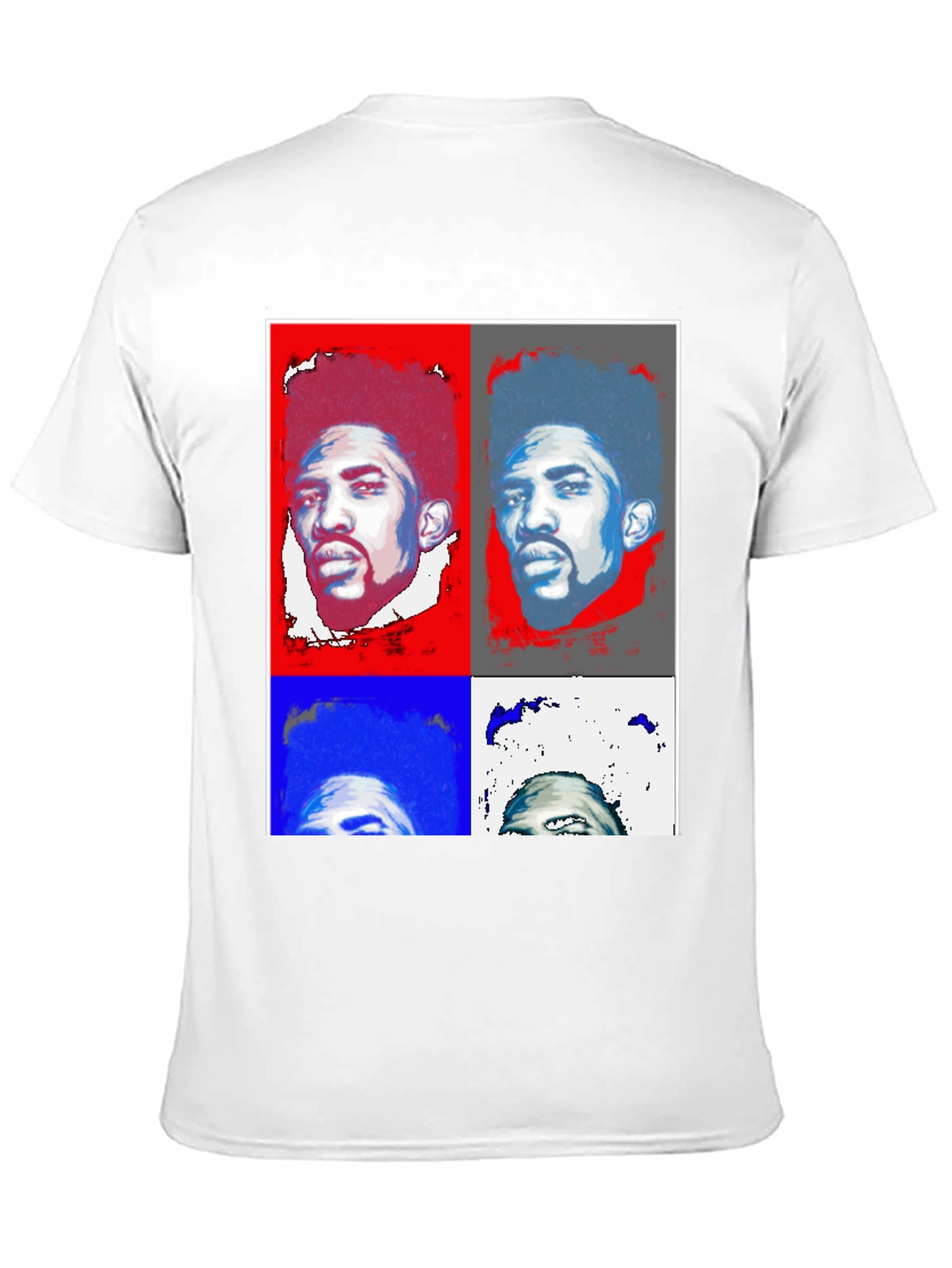Pop Art Portrait Black T-Shirt